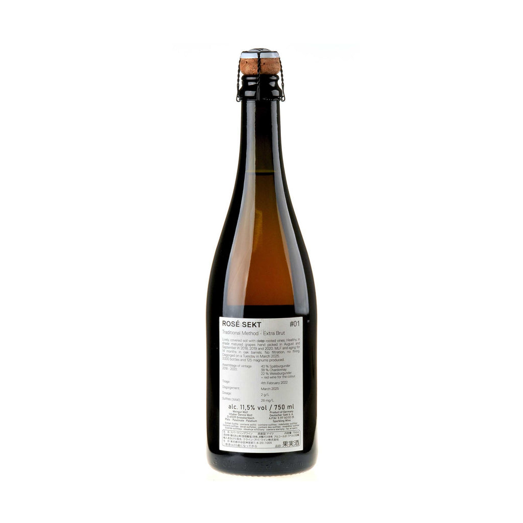 Weingut Dennis Wolf Rose Sekt #01 Ruecketikett