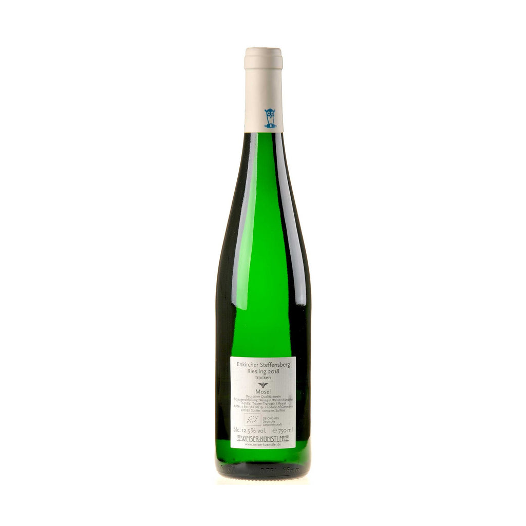 Weiser-Künstler Riesling Enkircher Steffensberg Bio 2018 Rücketikette