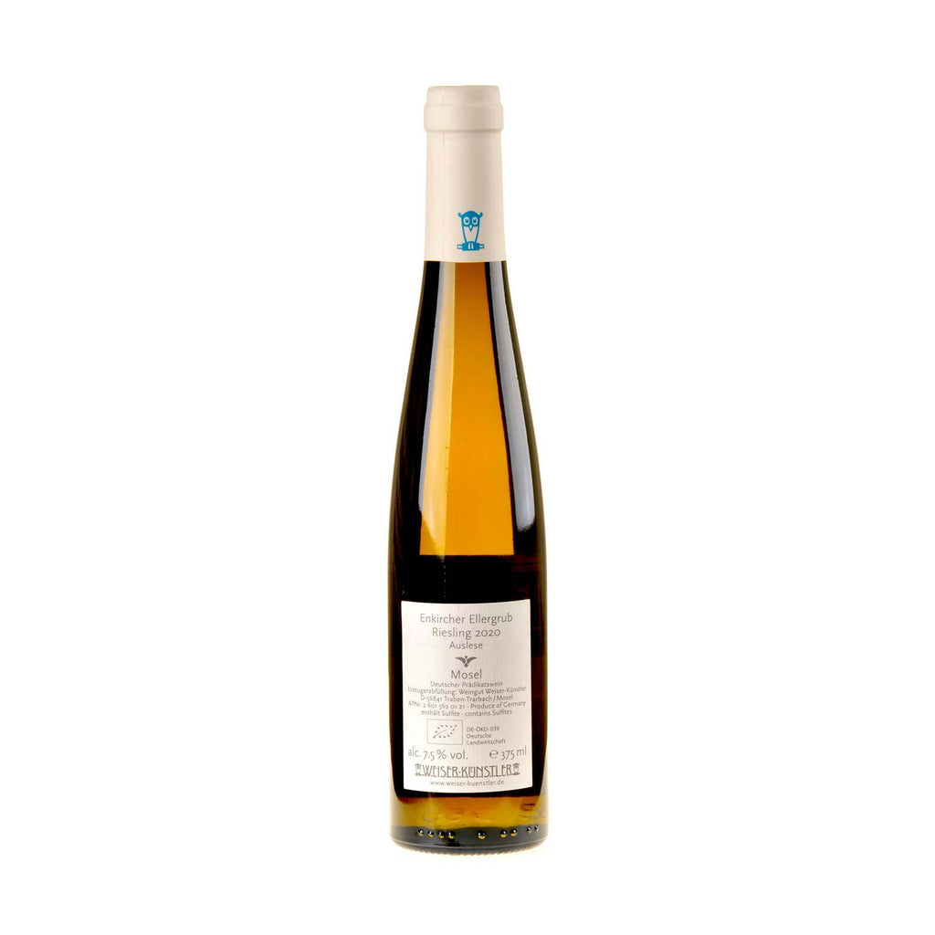 Weiser-Künstler Riesling Enkircher Ellergrub Auslese 0,375l Bio 2020 Rücketickette