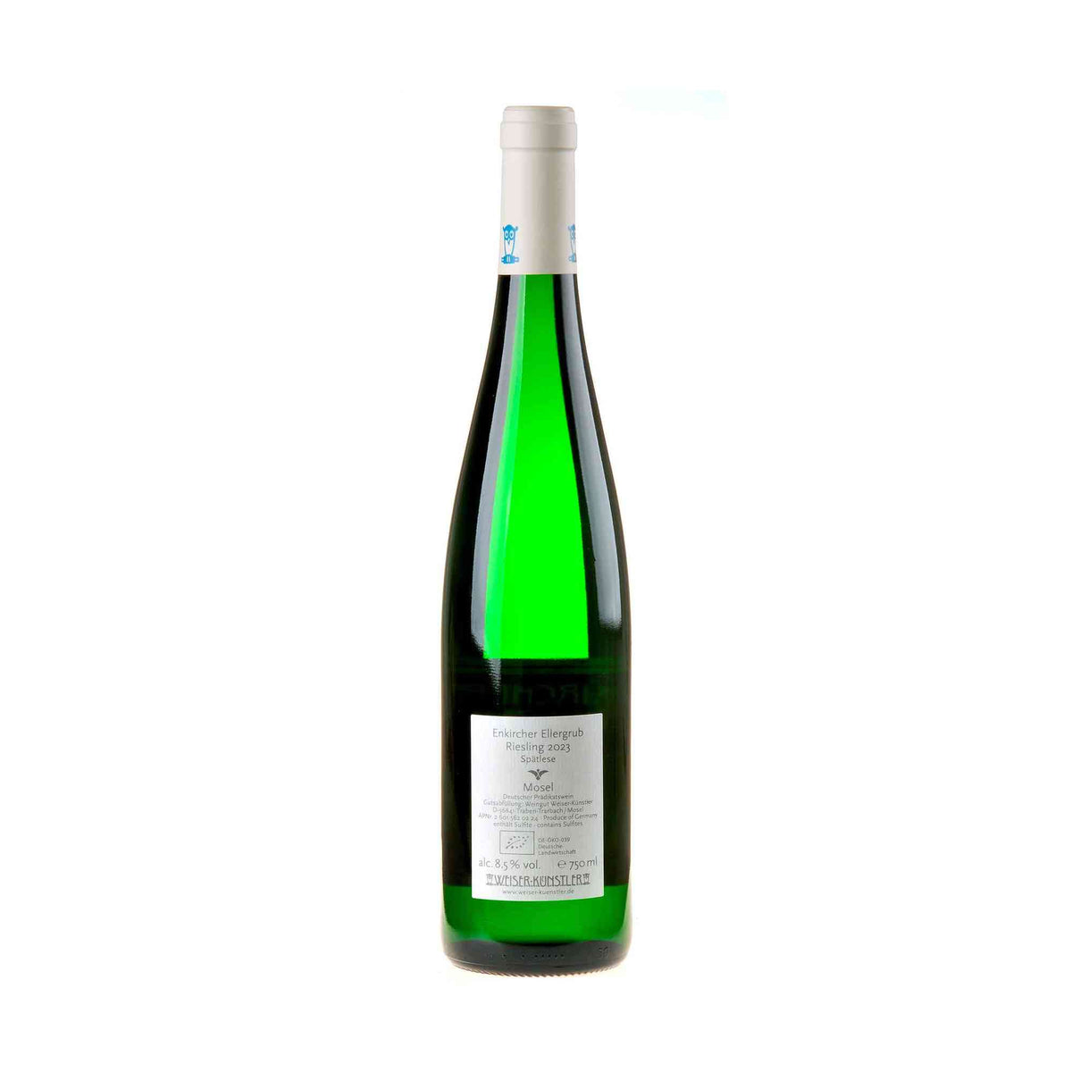 Weiser-Künstler Riesling Enkircher Ellergrub Spätlese Bio 2023 Rücketikett