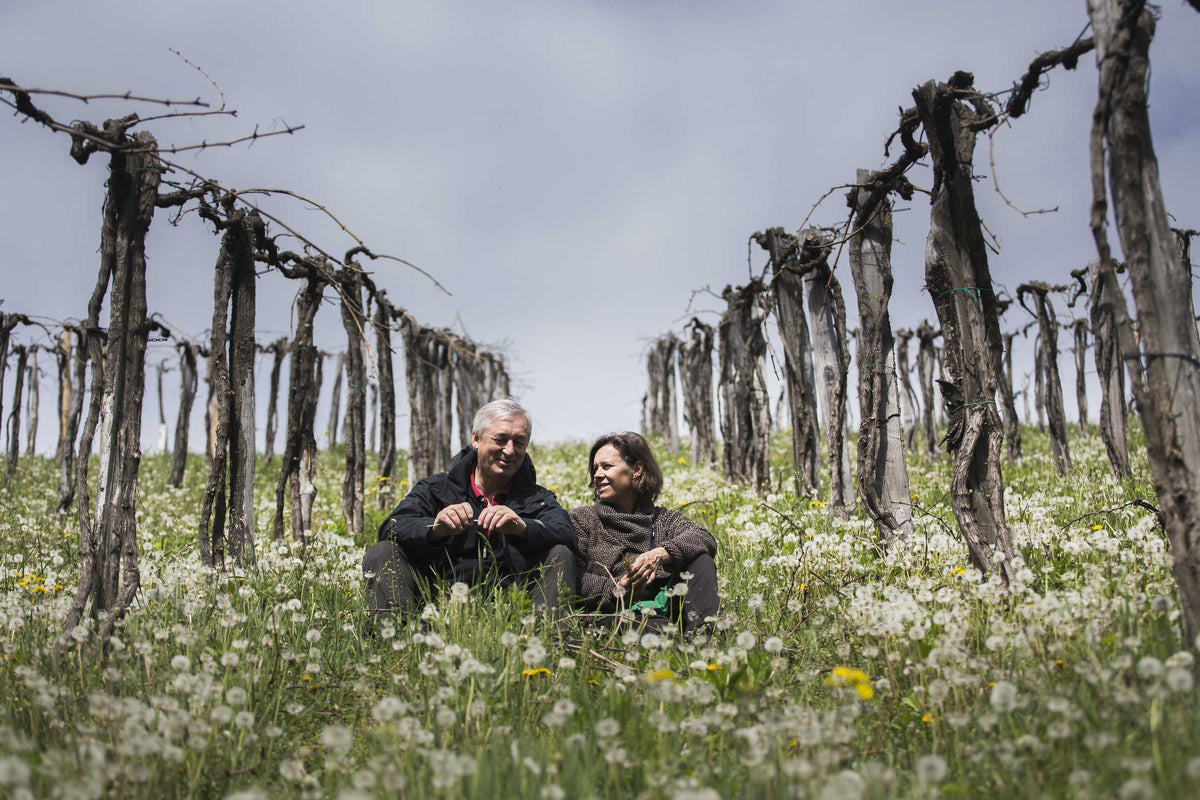 Winzerpaar Muster auf dem Weingut Sepp Muster